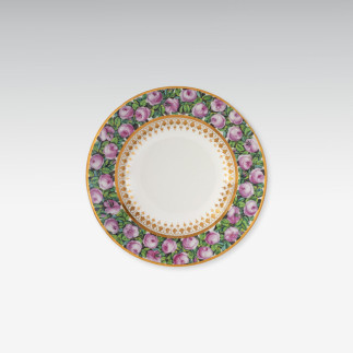 Dessertteller mit Rosenbordüre