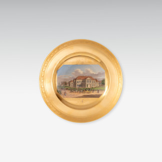 Teller mit Vedute: Sauerhof