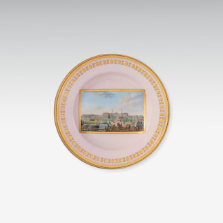 Teller mit Vedute