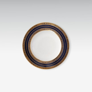 Teller mit Kobaltfond