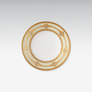 Teller mit Delfindekor