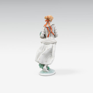 Junge Frau mit Blumengirlande (Rückseite)