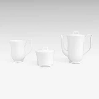 Teile eines Kaffeeservices