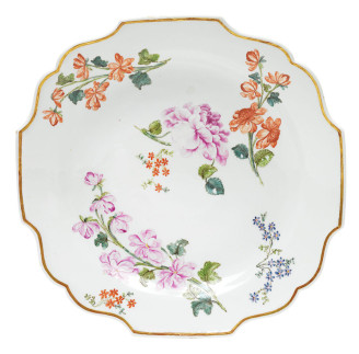 Objektgeschichte: Ein früher Blumenteller, Deutsch