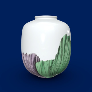 Vase Moderne Kohlblätter