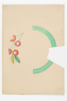 Entwurf: Tellerdekor "Kirschen"