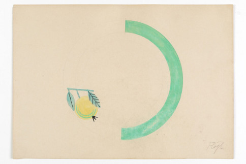 Entwurf: Tellerdekor "Quitte"