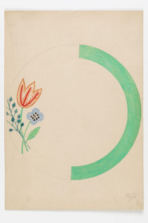 Entwurf: Tellerdekor "Rote Tulpe"