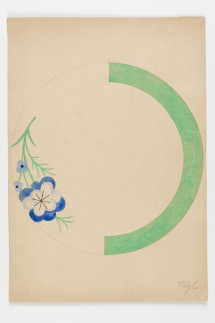 Entwurf: Tellerdekor "Vergißmeinnicht"