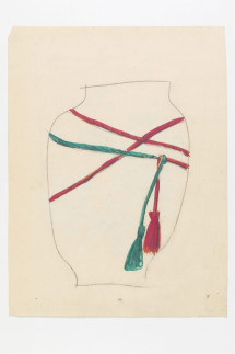 Entwurf: Vasendekor Schnüre und Quasten