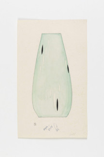 Entwurf: Vase Striche in Schwarz und Weiß