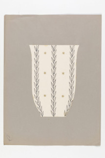 Entwurf: Vase Lorbeer und Sterne