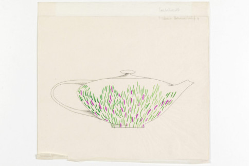 Entwurf: Teekanne Grasdekor