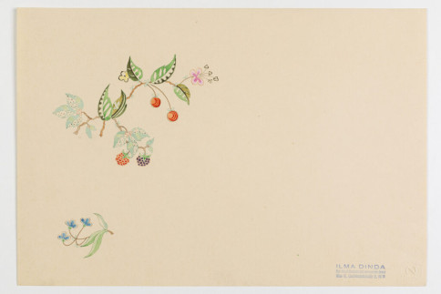 Entwurf: Moderne Blüten und Früchte