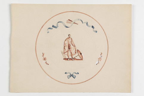 Entwurf: Teller "Sportfiguren"