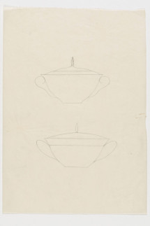 Entwurf: Zwei Deckelterrinen, unbekannte:r Entwerfer:in, 1930/35