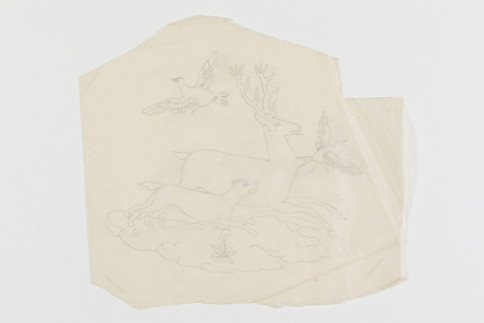 Design: Hirschhatz und Vögel