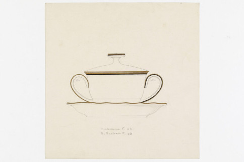 Entwurf: Bouillonbecher mit Untertasse