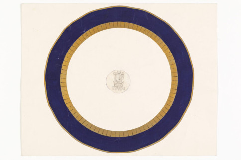 Entwurf: Speiseteller mit Wappen des Prince of Wales