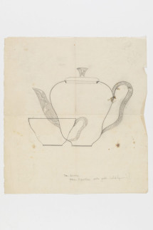 Entwurf: Teeservice mit Gittertextur