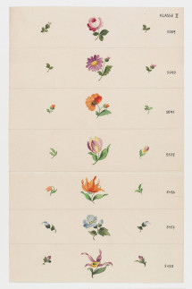 Entwurf: Sieben Blumenmotive mit Streuern, Edwin Breideneichen (1894-1961)