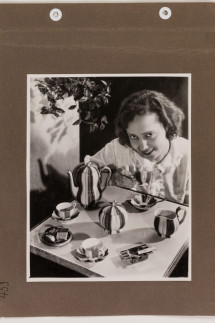 Historische Werbefotografie: Mokkaservice Melone