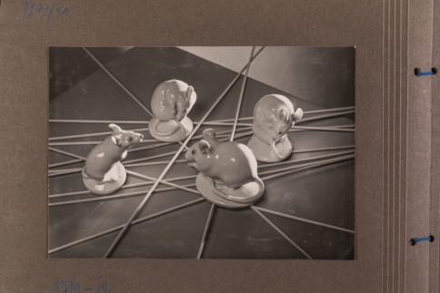 Historische Werbefotografie: Vier Mäuse